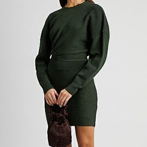 hooded cable knit sweater dress Hooded Knit Dress with Accent, Winter Clothing, Long Sleves Dress, Sweater Dress, Fall Dress, 3XL / Gray main image 1